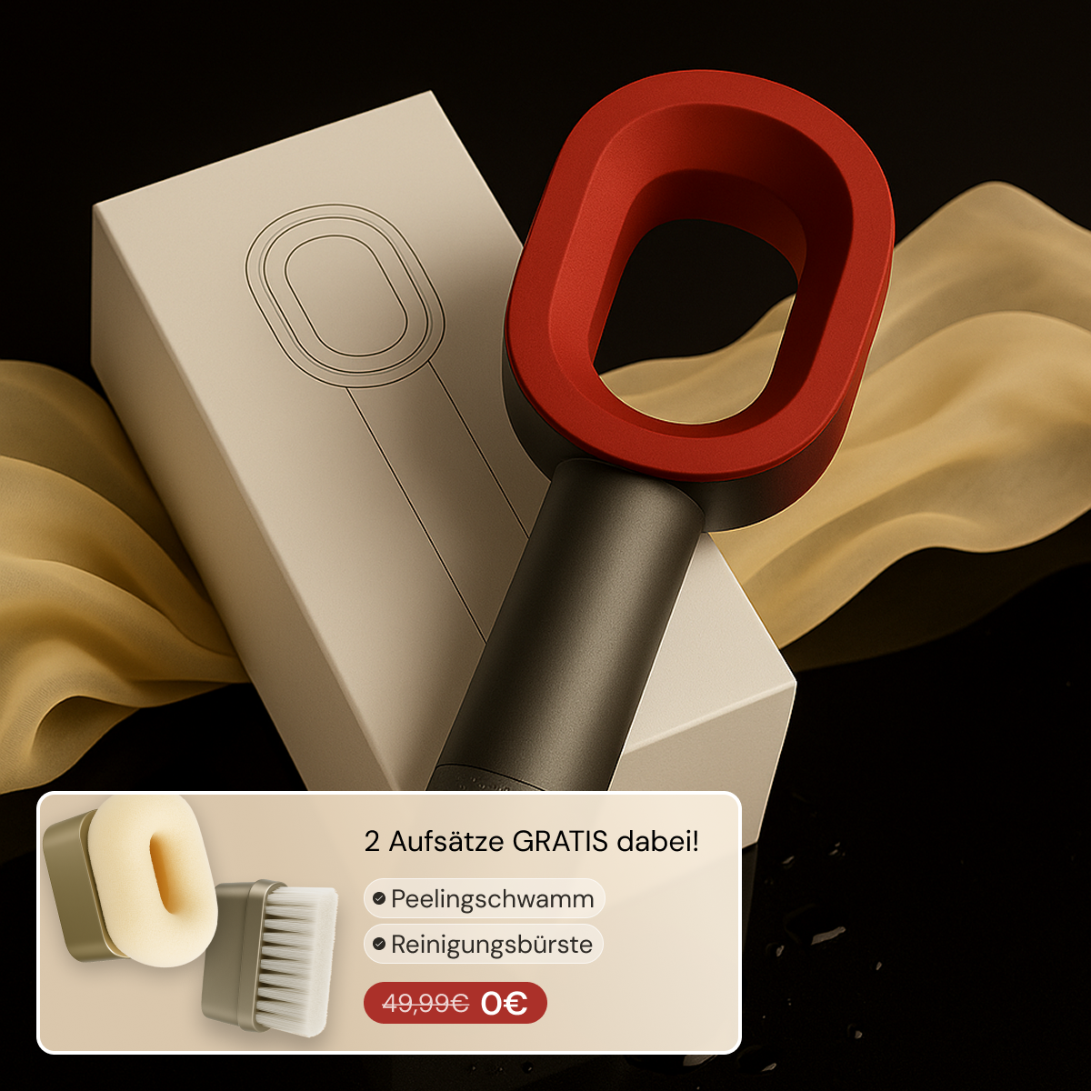 Doyoo Pure Premium Filterduschkopf in Frontansicht