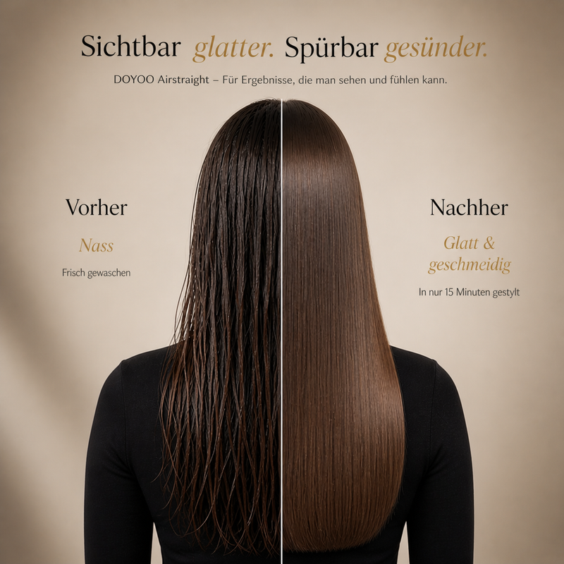 Doyoo Airstraight Haarglätter mit Luft-Technologie